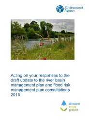 Acting on your responses to the draft update to the river basin management plan and flood risk management plan consultations 2015