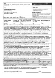 Update to the river basin management plans for England's water environment