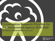 Collaborative research priorities for the Environment Agency 2016-2020
