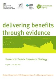 Reservoir safety research strategy