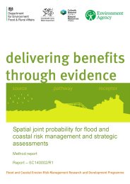 Spatial joint probability for flood and coastal risk management and strategic assessments - method report