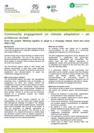 Community engagement on climate adaptation - an evidence review