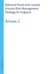 National flood and coastal erosion risk management strategy for England. Annex C