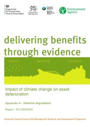 Impact of climate change on asset deterioration. Appendix A - material degradation