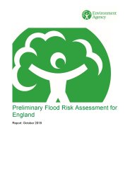 Preliminary flood risk assessment for England