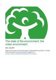 State of the environment: the urban environment