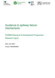 Guidance to spillway failure mechanisms