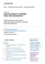 How to prepare a strategic flood risk assessment