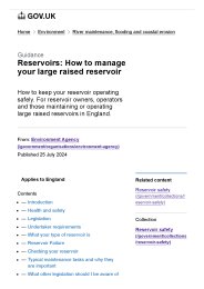 Reservoirs: how to manage your large raised reservoir