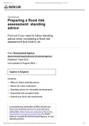 Preparing a flood risk assessment: standing advice