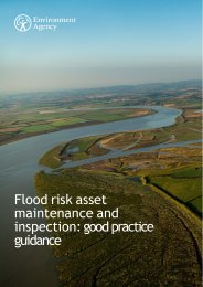 Flood risk asset maintenance and inspection: good practice guidance