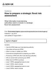 How to prepare a strategic flood risk assessment
