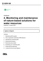 Monitoring and maintenance of nature-based solutions for water resources
