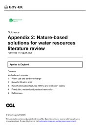 Nature-based solutions for water resources literature review