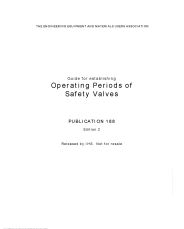Guide for establishing operating periods of safety valves. 2nd edition