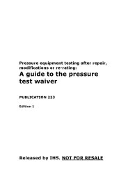 Pressure equipment testing after repair, modifications or re-rating: A guide to the pressure test waiver