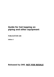 Guide for hot tapping on piping and other equipment. Edition 2
