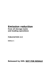 Emission reduction from oil storage tanks and loading operations