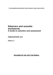 Silencers and acoustic enclosures. A guide to selection and assessment. Edition 2