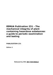 Mechanical integrity of plant containing hazardous substances. A guide to periodic examination and testing