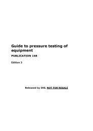 Guide to pressure testing of equipment. Edition 3