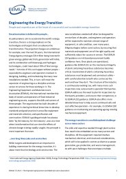 Engineering the energy transition. People and expertise are at the heart of a successful and sustainable energy transition