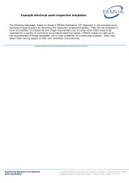 Example electrical asset inspection templates