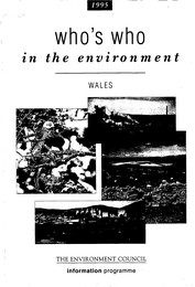 Who's who in the environment: Wales