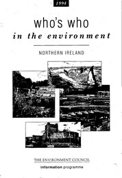 Who's who in the environment: Northern Ireland