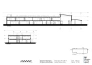 Sections AA and BB for 420 place primary school with 26 place nursery (62 and 55 metre classrooms)