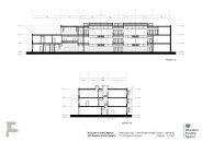 Finger-block section CC and DD for a 1200 place secondary school