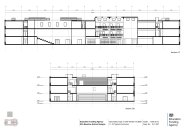 Superblock section CC and DD for a 1200 place secondary school