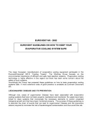 Guidelines on how to keep your evaporative cooling system safe