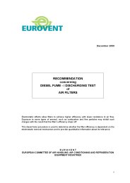 Diesel fume - discharging test of air filters