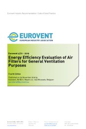 Energy efficiency evaluation of air filters for general ventilation purposes