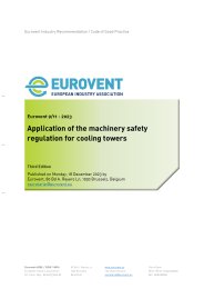 Application of the machinery safety regulation for cooling towers