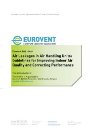 Air leakages in air handling units
