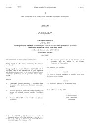 Amending Decision 2003/43/EC establishing the classes of reaction-to-fire performance for certain construction products as regards wood-based panels