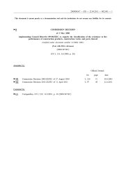 Regarding the classification of the resistance to fire performance of construction products, construction works and parts thereof (consolidated with amendments up to April 2011)