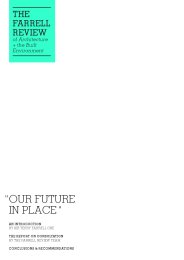 Our future in place - the Farrell review of architecture and the built environment