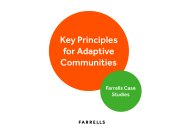 Key principles for adaptive communities - Farrells case studies