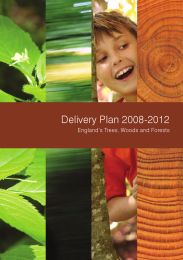 Delivery plan 2008-2012 - England's trees, woods and forests
