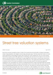 Street tree valuation systems