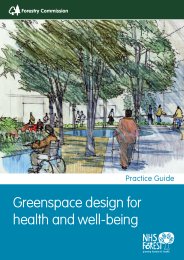 Greenspace design for health and well-being