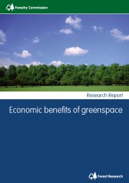 Economic benefits of greenspace - a critical assessment of evidence of net economic benefits
