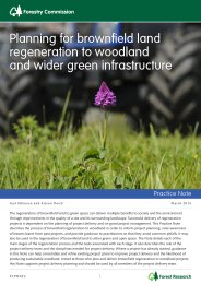 Planning for brownfield land regeneration to woodland and wider green infrastructure