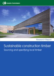 Sustainable construction timber - sourcing and specifying local timber
