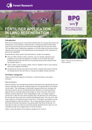 Fertiliser application in land regeneration