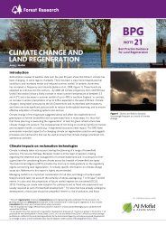 Climate change and land regeneration