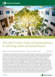 Role of urban trees and greenspaces in reducing urban air temperatures